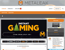 Tablet Screenshot of metaleak.com